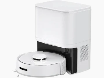 白いロボット掃除機と充電ステーションの画像